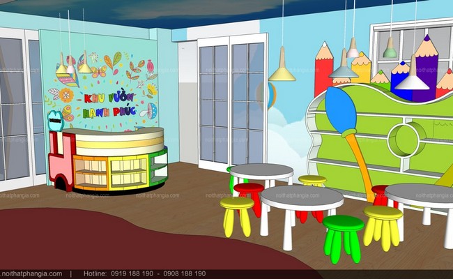 thi công Khu vui chơi vườn hạnh phúc Gò Vấp